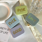 Estuche para lentes de contacto de color con diseño bronceador